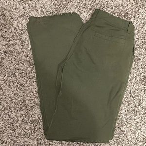 Olive green hiking pants